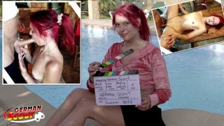 First time casting hottie redhead german teen lina gets fucked hard by german scout